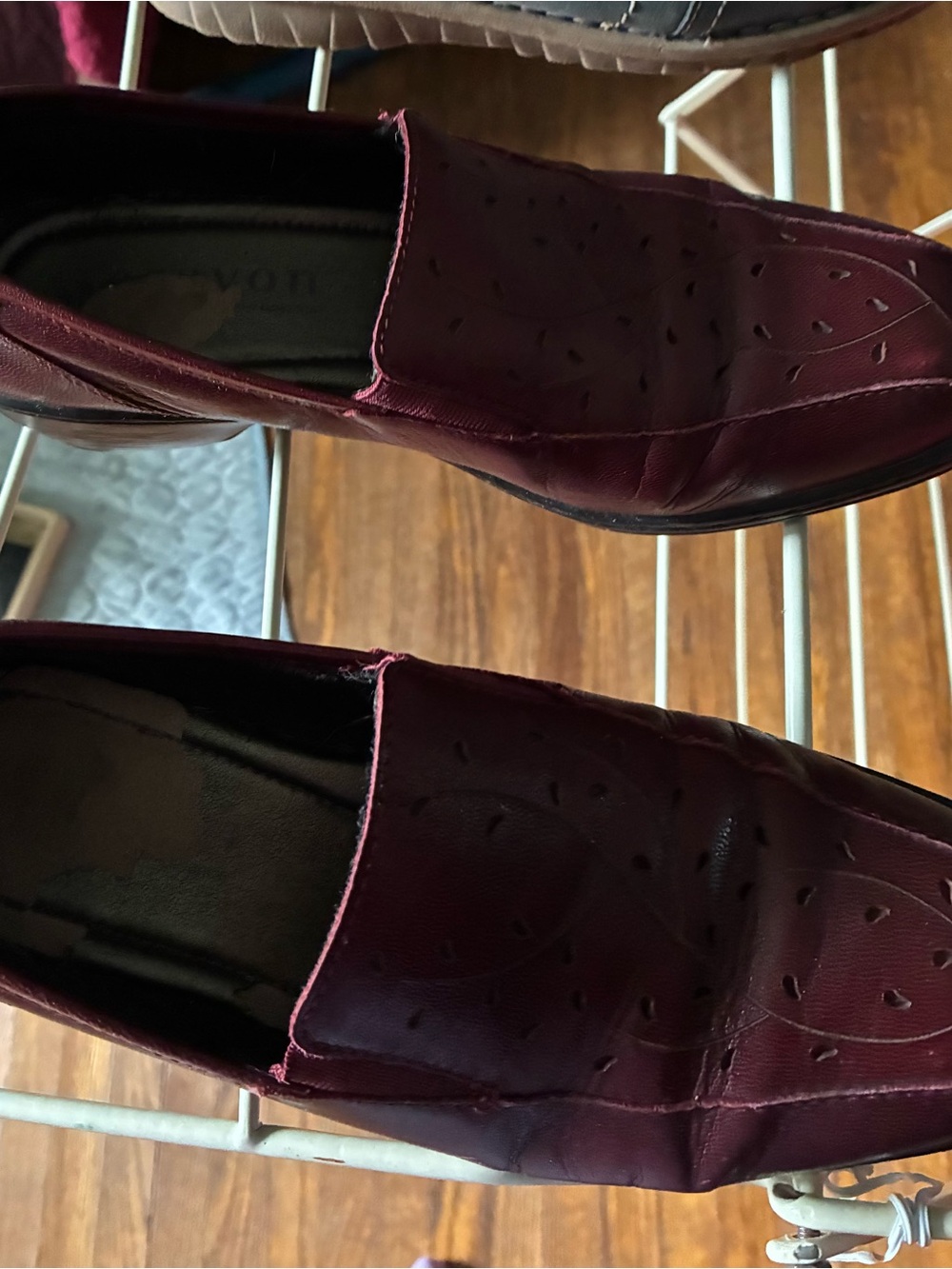 Josef Seibel Women's Burgundy Leather Loafers